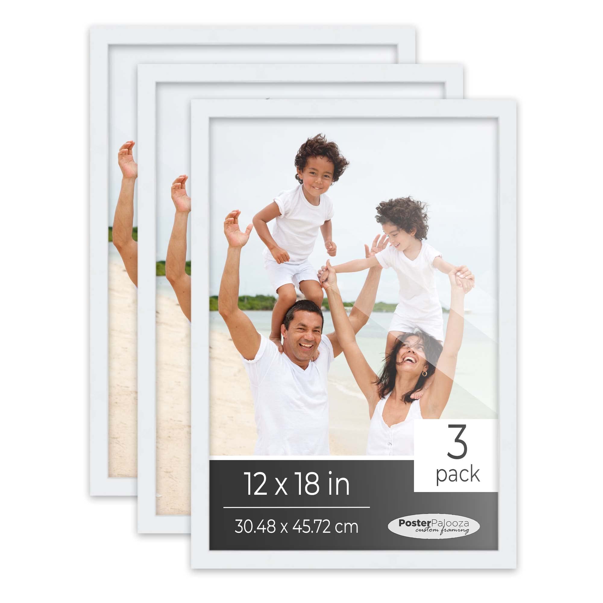 Amazon.com - Poster Palooza Pack of 3 Matte White 12x18 Picture